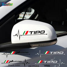 2 шт./лот Автомобильная наклейка на зеркало заднего вида для fiat TIPO punto Bravo 2024 - купить недорого