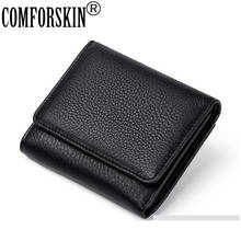 COMFORSKIN New Arrivals Three-fold Style Women Wallet Luxurious  Genuine Leather Short Ladies Purse High Quality Woman Wallets 2024 - buy cheap