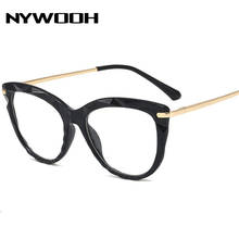 NYWOOH-gafas con forma de ojo de gato para mujer, anteojos con montura Sexy, de diseñador de marca de moda, lentes ópticas Retro transparentes 2024 - compra barato