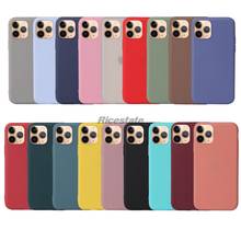 Funda de silicona blanda para Iphone, carcasa mate de color caramelo para modelos 11 Pro Max, 12, mimi, 12 Pro, 6, 6S, 7, 8 Plus, X, Xs, Max y Xr 2024 - compra barato