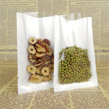 100Pcs/Lot Flat Open Top Plastic Packing Bag Heat Sealable Vacuum Food Pouch Coffee Powder Package Bag Front Clear Storage Bags 2024 - buy cheap