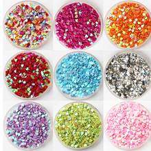 Lantejoulas para maquiagem de 3mm pêssego, coração, amor, olho, maquiagem, glitter, lantejoulas, acessórios de roupas diy 2024 - compre barato