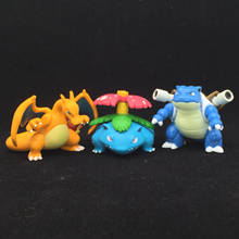 Tomy оригинальный стартер Pokemon Charizard Venusaur Blastoise, коллекция моделей, украшения, Боевая детская игрушка, фигурка в подарок 2024 - купить недорого