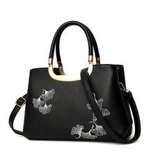 Fashion Bag Women's Shoulder Tote Handbag Lady Leather Female Bag 2019 Embroidery Large Capacity Women Crossbody Messenger Bag 2024 - buy cheap