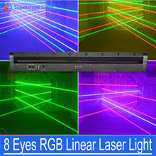 Led Disco Bar 8 Eyes Red Color Laser DJ Light 8 Heads RGB Laser Moving Head Stage Lighting 500mw Red Laser Project DMX512 2024 - buy cheap