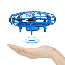 Детские игрушки электронный Летающий вертолет мини-Дрон НЛО зарядное устройство для квадрокоптера самолет ручной мигающий контроль игрушки для детей 2024 - купить недорого