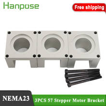 Free shipping 3Pcs NEMA 23 Stepper Motor Accessories Mounts Bracket Support Shelf 57 Stepping Motor Mounting Bracket 2024 - buy cheap