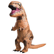 Надувной костюм динозавра вечерние для взрослых и детей с принтом динозавра Юрского мир Хеллоуин костюм Косплэй костюм талисмана 2024 - купить недорого