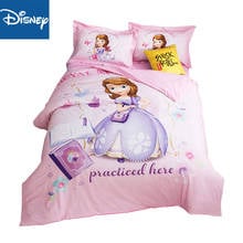 Disney  sophia princess queen size bedding set for girls king duvet cover bed sheet pillow twin homd decor hot sale gift 2024 - buy cheap