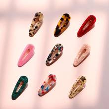 Fashion Vintage Women Acetic Acid Hair Clips Hairpins Leopard Waterdrop Barrettes Girls Hairgrips Hair Accessories 2024 - buy cheap