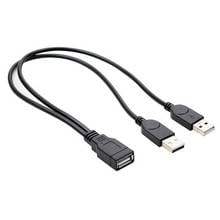 USB 2.0 A Male to USB Female 2 Double Dual Power Supply USB Female Splitter Extension Cable HUB Charge for Printers 2024 - buy cheap