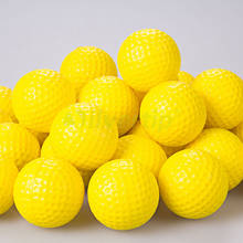 10PCS High Quality Plastic Golf Ball Outdoor Sports Yellow Soft Elastic Golf Balls Golf Practice Training Balls Training Aid 2024 - buy cheap