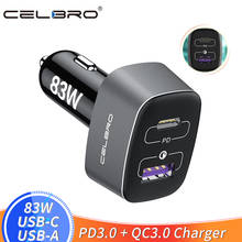 83W Car Charger PD 65W/45W/30W/18W USB C PD/PPS/QC 4.0 Super Fast Auto Charger for Huawei Xiaomi 9 Samsung MacBook IPhone 12 Pro 2024 - buy cheap