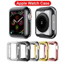 Funda protectora de pantalla para Apple Watch SE 6 5 4, 40MM, 44MM, 100, transparente, suave, TPU, para iWatch Series 3 2 1 38MM 42MM, 360 Uds. 2024 - compra barato