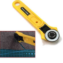 Circular corte amarillo cuchilla rotativa cortador de tela de Patchwork de artesanía de cuero de coser accesorio herramientas de artesanía de cuero herramientas 2024 - compra barato