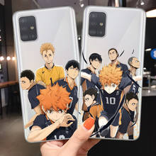 Funda de teléfono para Samsung A51, A71, A10, A20, A30, A40, A50, A70, 2019, A7, A9, A6, A8 Plus, 2018, Haikyuu, Hinata attacks, Anime 2024 - compra barato