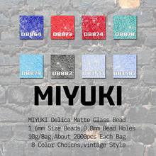 Bluestar 2021 miyuki miçangas de vidro redondas, acessórios foscas com semente de vidro redondo, para fazer joias de trabalho, importação japonesa 2024 - compre barato
