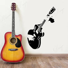 Music Musical Instrument Guitar Wall Sticker Vinyl Home Decor Boys Room Teens Bedroom Removable Decals Murals 4174 2024 - buy cheap
