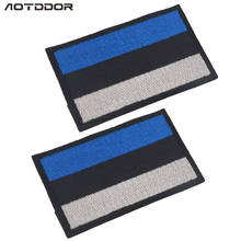 Estonia Flag Embroidery Patches For Clothes Clothing Stripes Military Army Tactical Emblem Appliques Badges 2024 - buy cheap