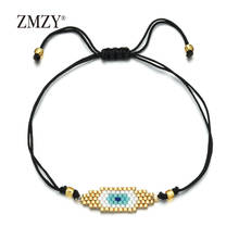 ZMZY Cute Charm Evil Eye Bracelet MIYUKI Bracelet Seed Beads Adjustable Handmade Woven Bracelets for Women Gift Jewelry 2024 - buy cheap