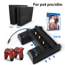 Multifunctional Console Cooling Fan Stand Controller Charger Station For SONY Playstation 4 Slim Pro Games for PS4 PRO Slim 2024 - buy cheap