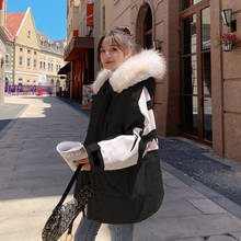 Oversize Winter Jackets Women Korean Loose Down Cotton Coats Womens Thick Warm Cotton Parka Jacket Female Big Fur Collar Outwear 2024 - buy cheap