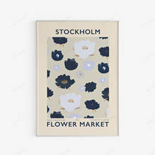 Home Decor Canvas Print Painting Flower Market Stockholm Poster - Floral Printable Wall Art - Instant Digital Download 2024 - buy cheap