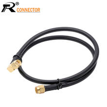 Коаксиальный радиочастотный кабель RG58, 1 шт., 30 см, 12 дюймов, разъем SMA, штекер под прямым углом, для модуля антенны/Wi-Fi/GSM/3G/GPS/4G 2024 - купить недорого