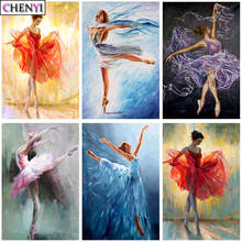 CHENYI-pintura con diamantes 5D para Ballet, bordado con diamantes de imitación cuadrados o redondos, Kits de punto de cruz, arte moderno para decoración del hogar 2024 - compra barato