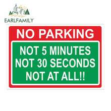 EARLFAMILY 13cm x 8.7cm Car Sticker Decal NO PARKING JOKE Sign Safety Warning Car Laptop Decor 2024 - buy cheap