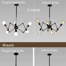 Suspensão Modern Luzes Pingente de Aranha Com 6/8 Cabeças de Loft Industrial Satélite LEVOU Pingente Lâmpadas Para Sala de estar & Bar