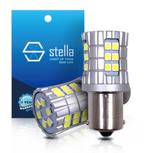 Stella-bombilla trasera led P21w canbus 1156 BA15S, luces laterales Drl, intermitentes, luces de freno de marcha atrás, luz blanca de señal, 12V 24V, 2 uds. 2024 - compra barato