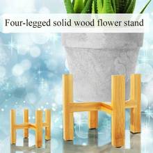 Wooden Four-legged Flower Stand Strong Durable Free Plant Garden Bamboo Holder Shelf Bonsai Display Pot Stand Decor Home Tr N1Z6 2024 - buy cheap