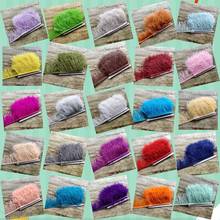 Cinta de plumas de avestruz, 25 colores, 1 metro, 10-15 cm/4-6 pulgadas, para joyería, ropa, artesanía, accesorios 2024 - compra barato