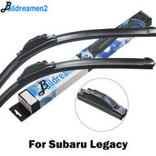 Buildreamen2 2 X Car Accessories Wiper Blade Rubber Front Windscreen Wiper For Subaru Legacy Fit Hook Arms 1996-2018 2024 - buy cheap