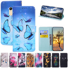 Leather Flip Case For Xiaomi Redmi Note 4X Global Case Wallet Cover Painting Phone Case For Xiaomi Redmi Note 4 Case Funda Shell 2024 - купить недорого