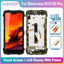 Aibaoqi nova marca 5.84 Polegada tela sensível ao toque + 2280x1080 display lcd + montagem do quadro substituição para blackview bv9700 pro android 9.0 2024 - compre barato