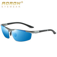 AORON Mens Polarized Sunglasses Aluminum Magnesium Frame Sunglasses UV400 Sports Driving Sun Glasses 2024 - buy cheap