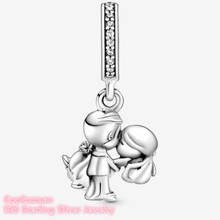 100% Original 925 Sterling Silver Married Couple Charms beads Fits Pandora bracelets Jewelry Making 2024 - buy cheap