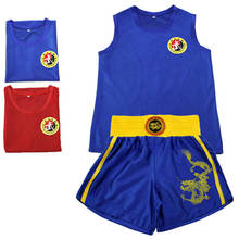 Ushine kick boxing uniformes tanque + shorts mma muay thai ternos de boxe homem sanda kungfu wushu ternos crianças roupas de boxe wushu 2024 - compre barato