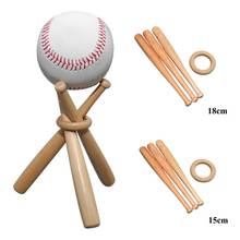 Mini Baseball Bat Wood Display Stand Baseball Golf Tennis Storage Base Holder Support 2024 - buy cheap