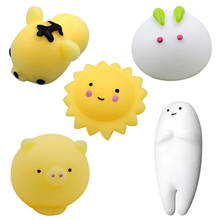 5pcs Change Color Squishy Cute Cat Antistress Ball Squeeze Rising Abreact Soft Sticky Stress Relief Toys Funny Gift mochi Toys 2024 - buy cheap