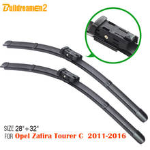 Par de lâminas de limpador de para-brisa com 1 par, acessórios sobressalentes de borracha macia para opel zafira tourer, 2011 a 2016 2024 - compre barato