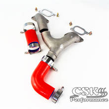 RED ALUMINUM TOP MOUNT INTERCOOLER Y-PIPE kit FIT FOR 02-07 SU*BARU IMPREZA WRX/STI GD/GG 2024 - buy cheap