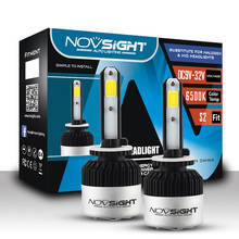 NOVSIGHT 2PCS H1 H4 H7 H11 Car headlight 72W 4500LM 12V 9005 9006 LED Headlight Bulbs 6500K White LED Fog Car Auto Lamps 2024 - buy cheap