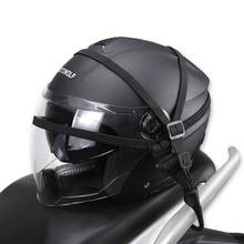 Correa elástica práctica para casco de Moto, cuerda elástica con gancho, bolsa de cuerda, accesorios de reajuste 2024 - compra barato
