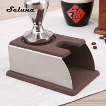 Silicone Coffee Tamper Mat Stainless Steel Espresso Coffee Powder Holder Press Support Base Barista Coffee Machine Tool 2024 - buy cheap