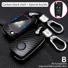 Carbon Flip Car Key Fob Case Cover Holder Keychain For Chevrolet cruze  Buick Encore Lacrosse Regal Verano For GMC Terrain opel 2024 - buy cheap