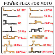 20Pcs/Lot Power Switch Volume Button On Off Button Flex Cable  For Motorola Moto G4 G5 G6 G7 G8 G9 E7 Plus Play 2024 - buy cheap