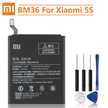 Xiao mi bateria de substituição original bm36, bateria para xiaomi mi 5S mi5s autêntica de telefone 3200mah 2024 - compre barato